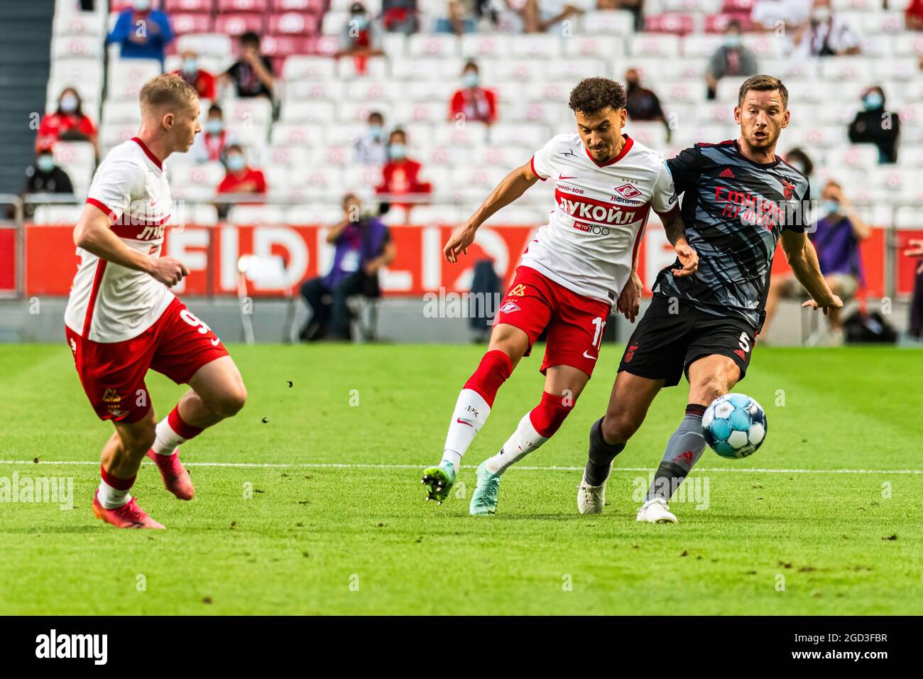 Maximiliano Caufriez of Spartak Moscow in action during the UEFA