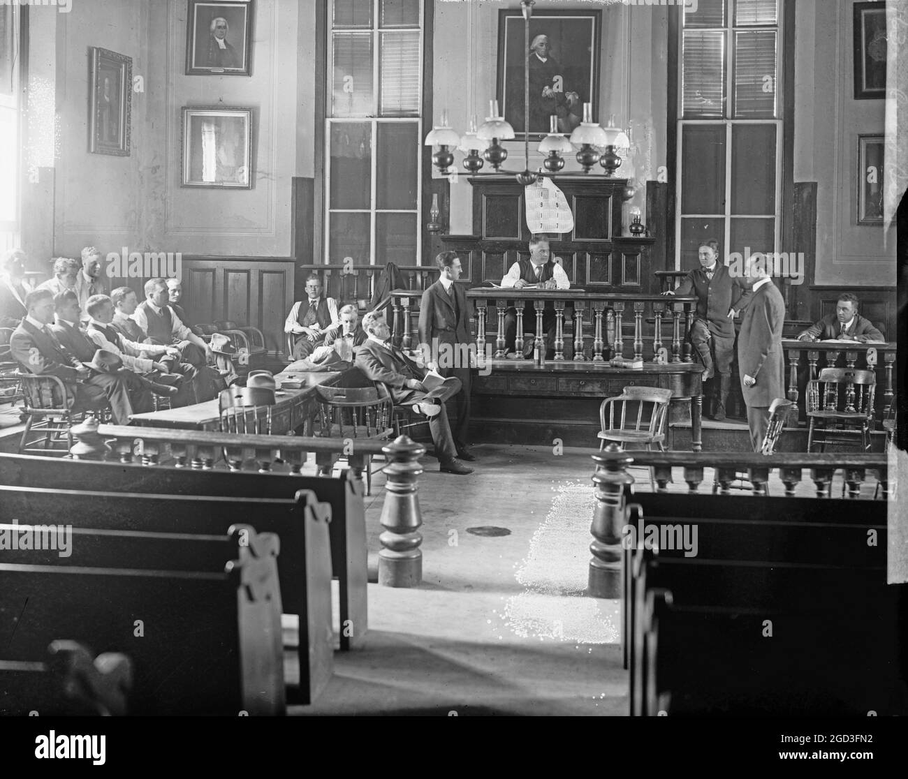Vintage courtroom Black and White Stock Photos & Images - Alamy