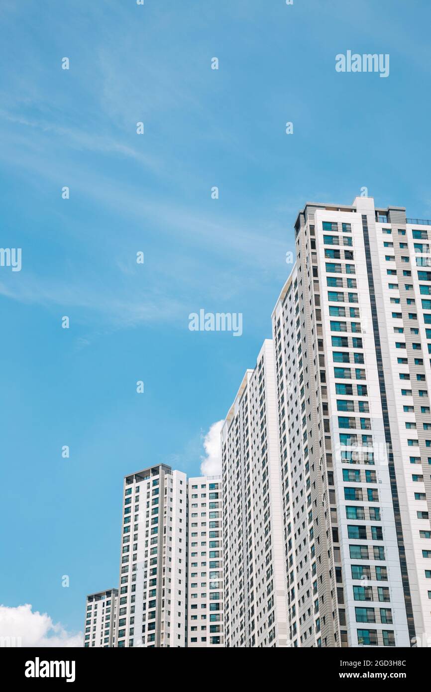 Modern apartment building exterior in Korea Stock Photo Alamy