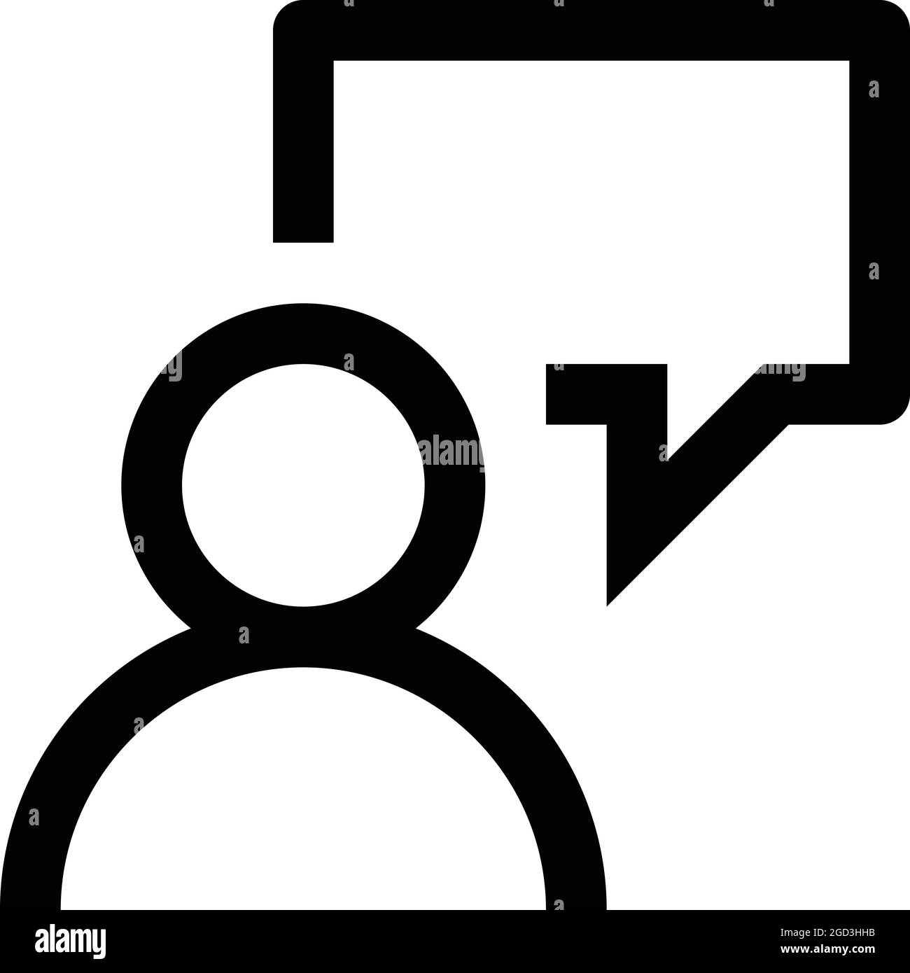 Talk icon on the white background Stock Vector Image & Art Alamy