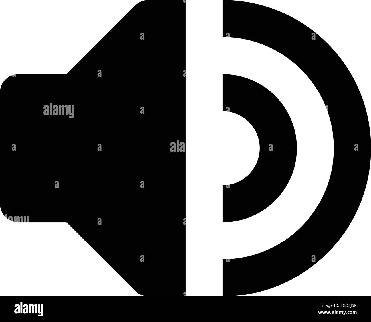 Speaker icon on the white background Stock Vector Image & Art - Alamy