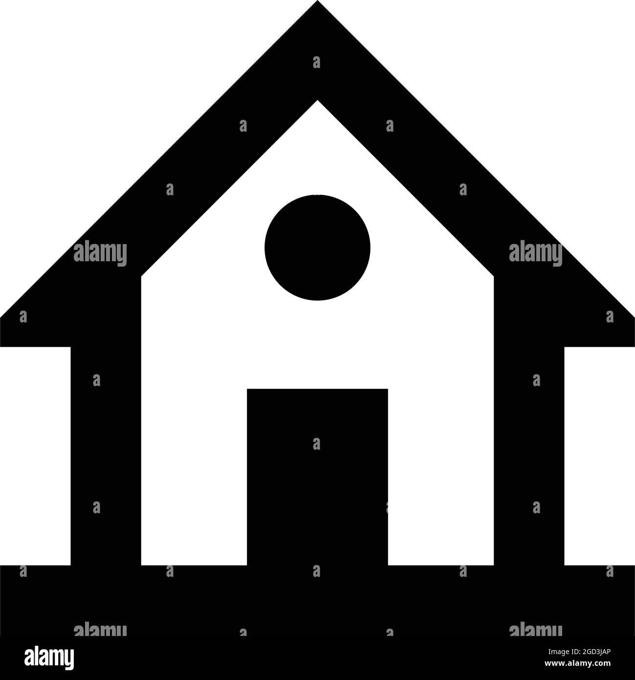 House icon on the white background Stock Vector Image & Art - Alamy