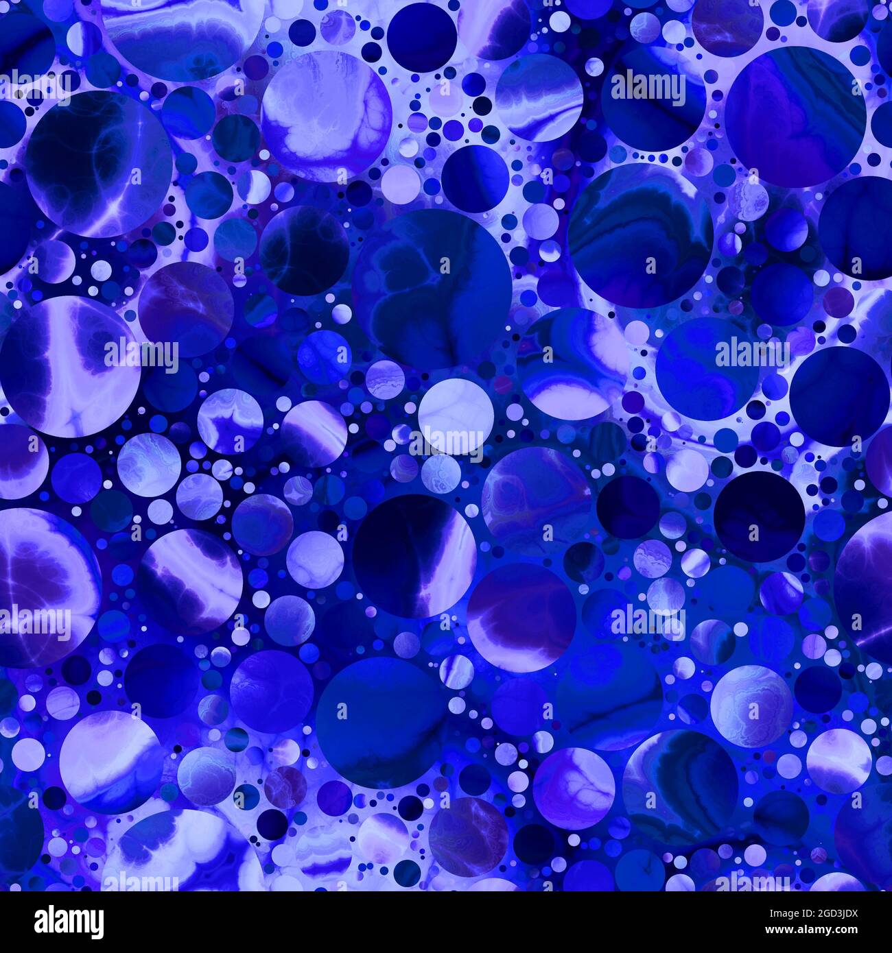 Seamless pattern of marbled orbs that gives a dreamy fantasy mysterious ...