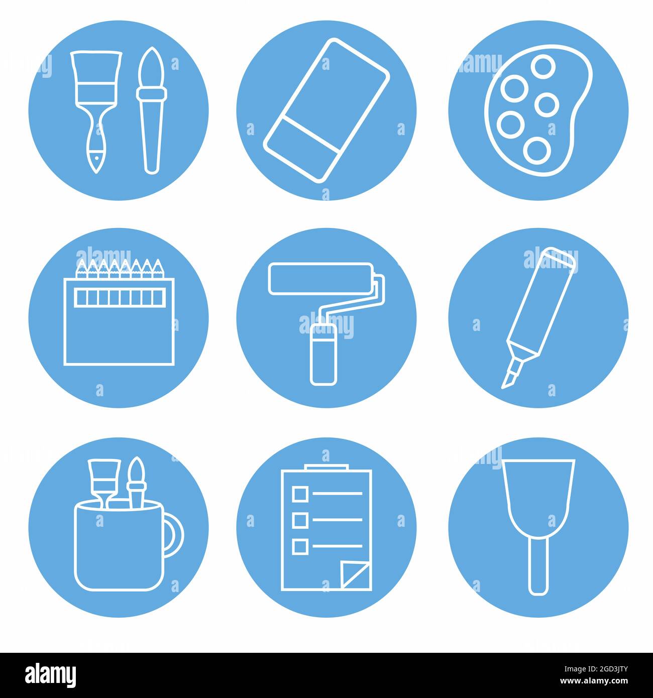 Painting tool Stock Vector Images - Alamy