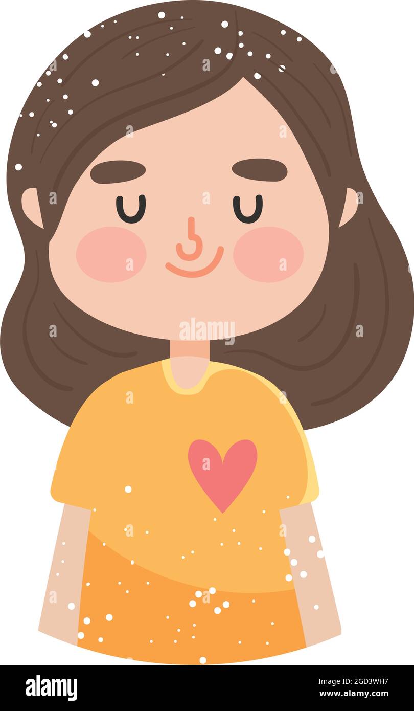 happy girl smiling on white background Stock Vector Image & Art - Alamy