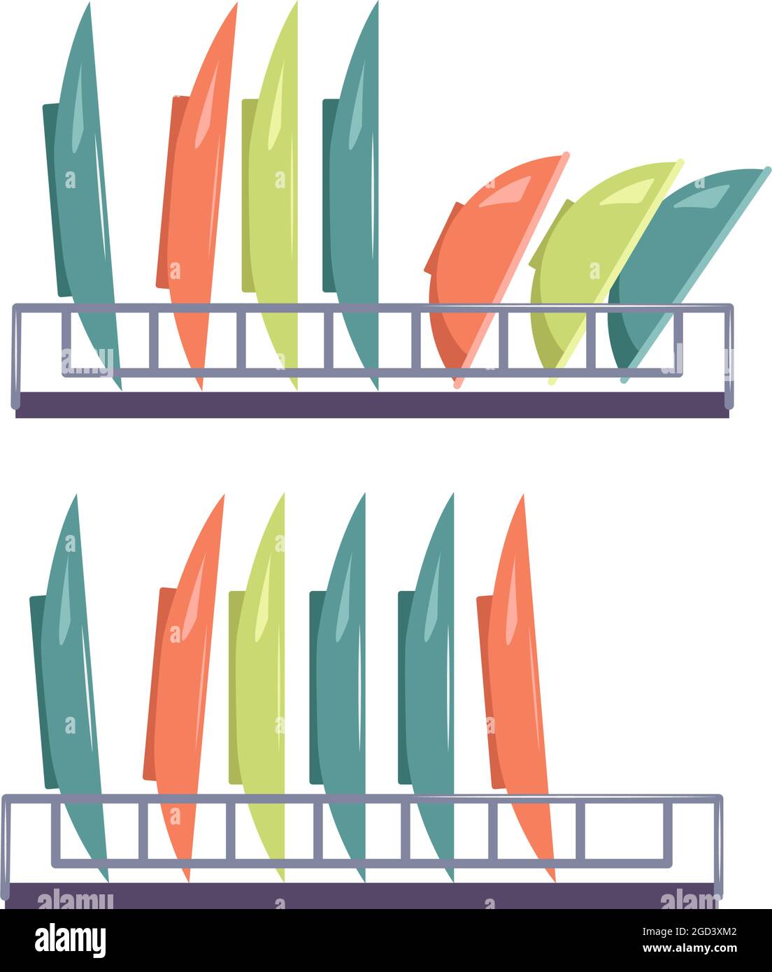 Dish dryer stand Stock Vector Images - Alamy