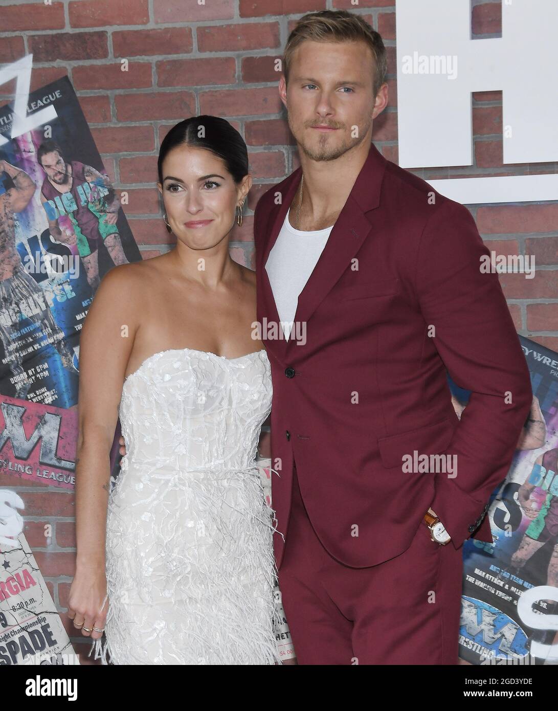 (L-R) Lauren Dear and Alexander Ludwig arrives at STARZ's HEELS Series ...
