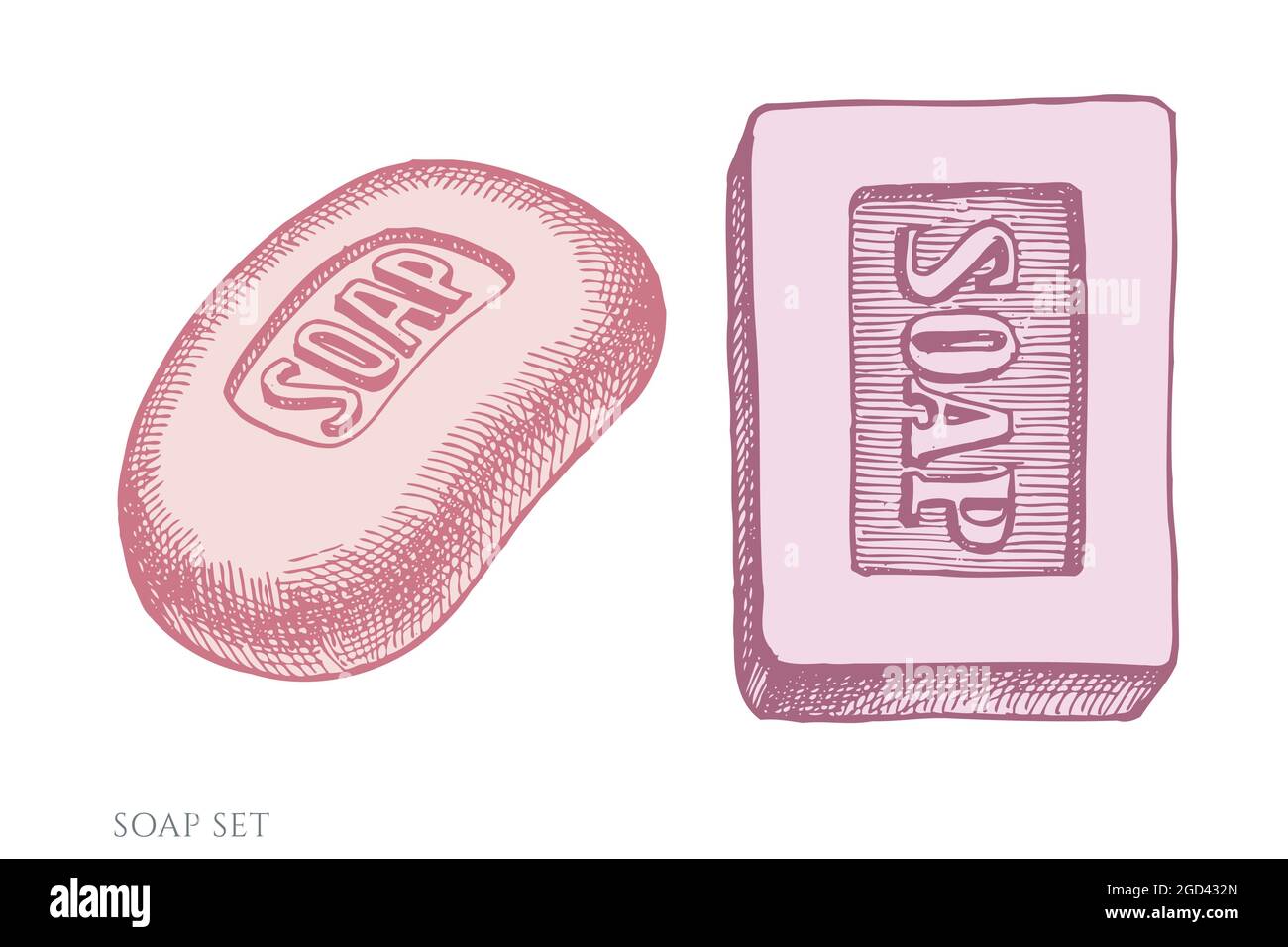 Vector set of hand drawn pastel soap Stock Vector Image & Art - Alamy