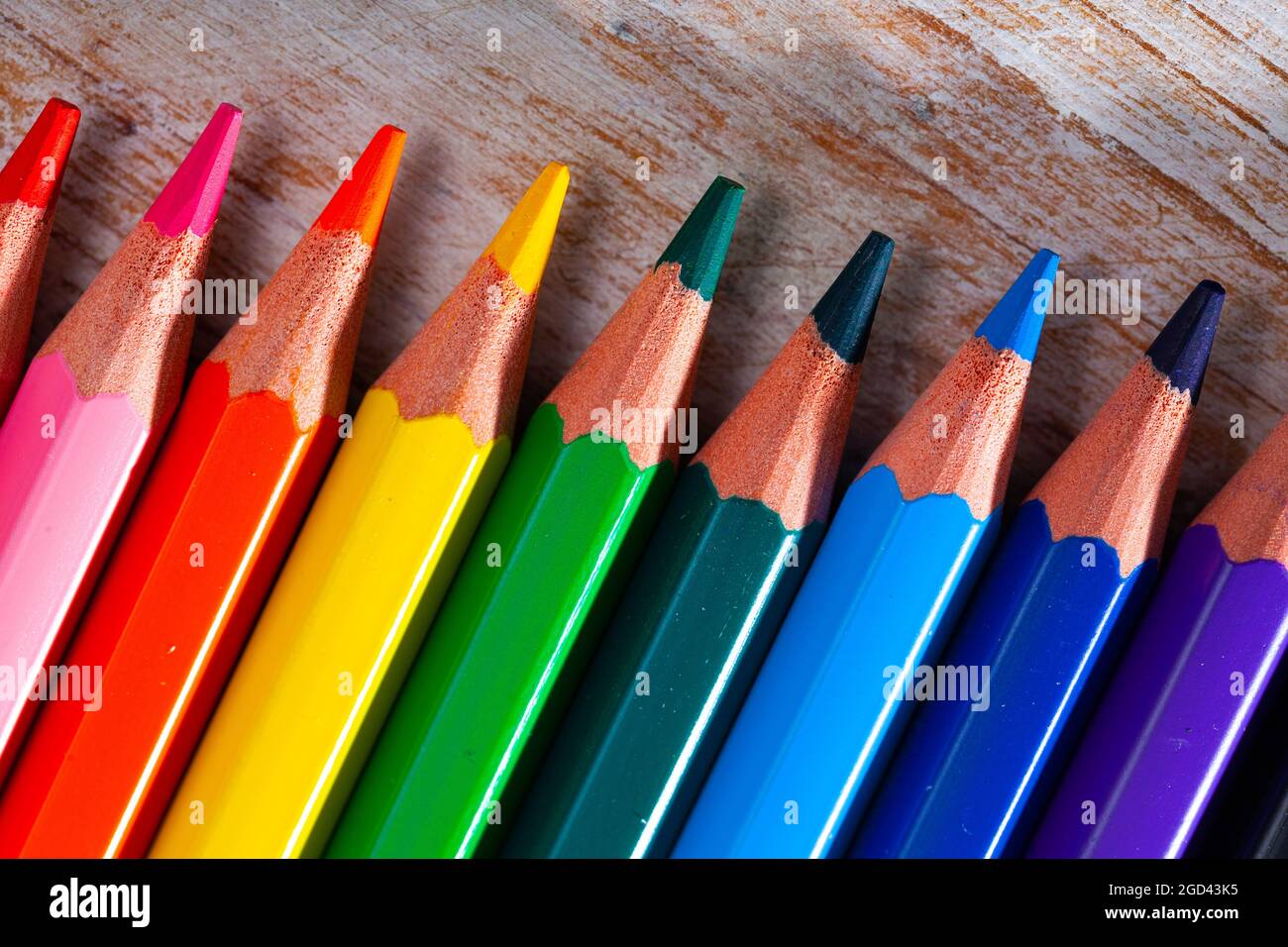 Colored lead pencils Stock Photo Alamy