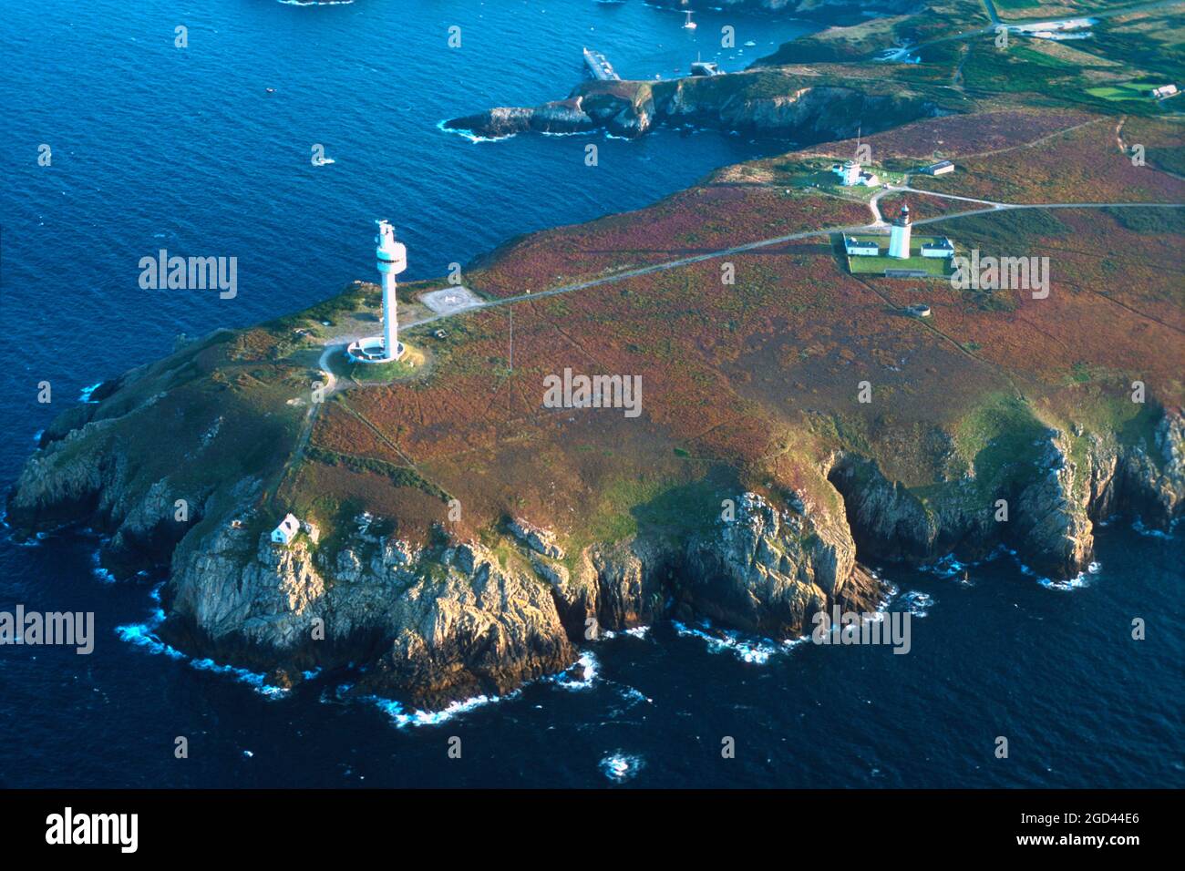 FINISTERE (29) BRITTANY, AERIAL VIEW OF THE OUESSANT ISLAND, THE STIFF