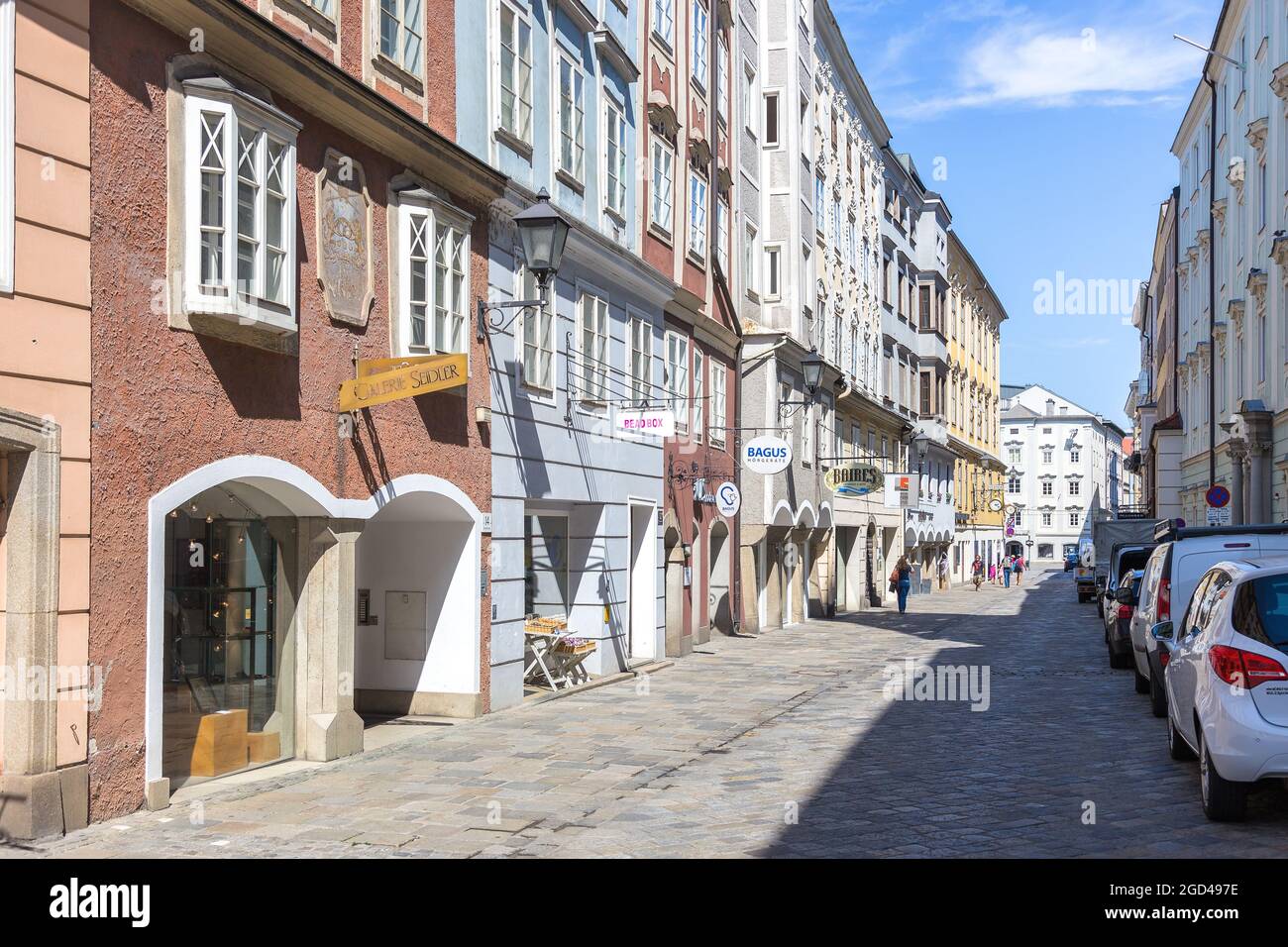 geography / travel, Austria, Upper Austria, Linz, Klosterstrasse, old ...