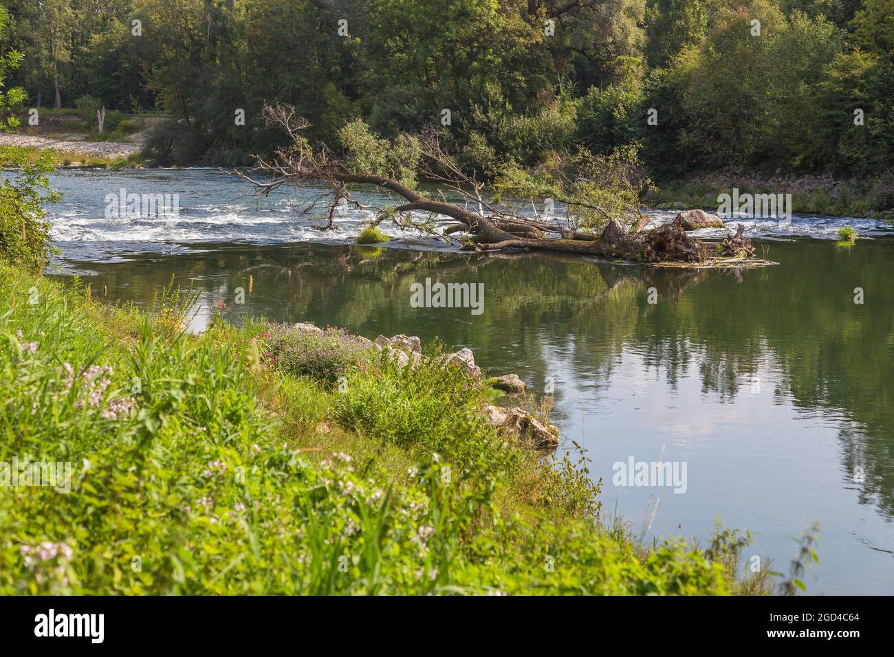 geography / travel, Germany, Bavaria, Isar at fisherman's house, ADDITIONAL-RIGHTS-CLEARANCE-INFO-NOT-AVAILABLE Stock Photo