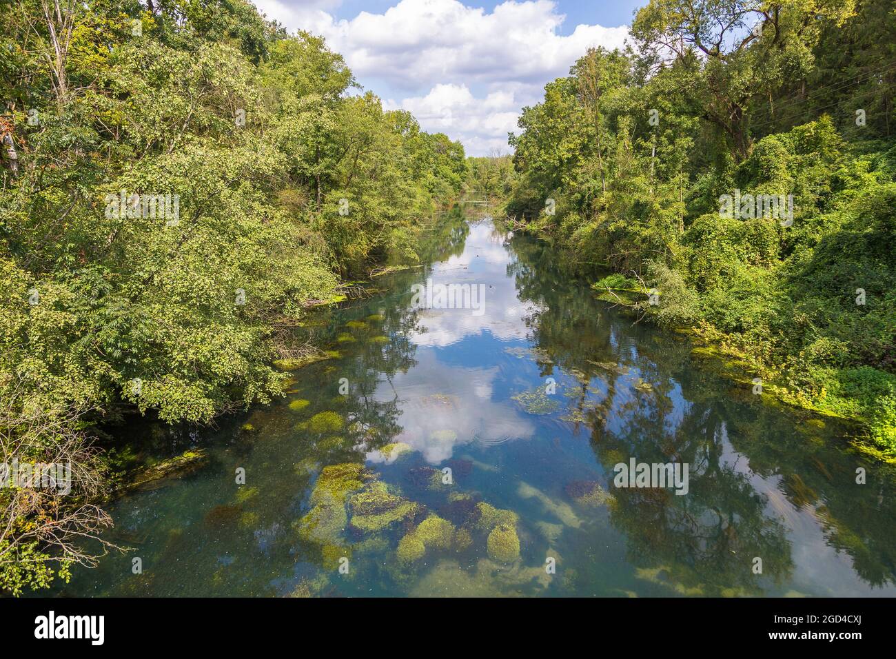 geography / travel, Germany, Bavaria, Isar, plant canal near Moosburg, ADDITIONAL-RIGHTS-CLEARANCE-INFO-NOT-AVAILABLE Stock Photo