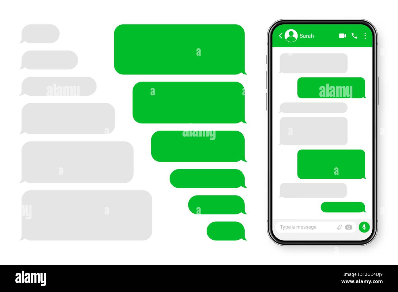 Blank Text Message Screen