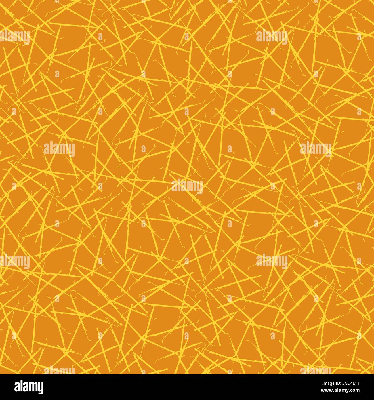 A yellow orange crackling seamless vector pattern Stock Vector