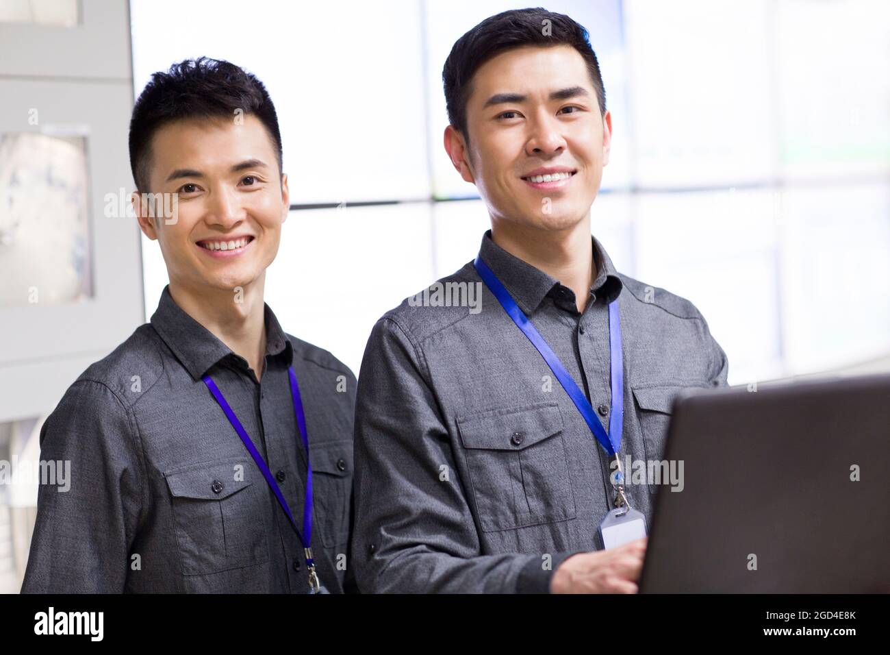 Computer programmers at work Stock Photo - Alamy