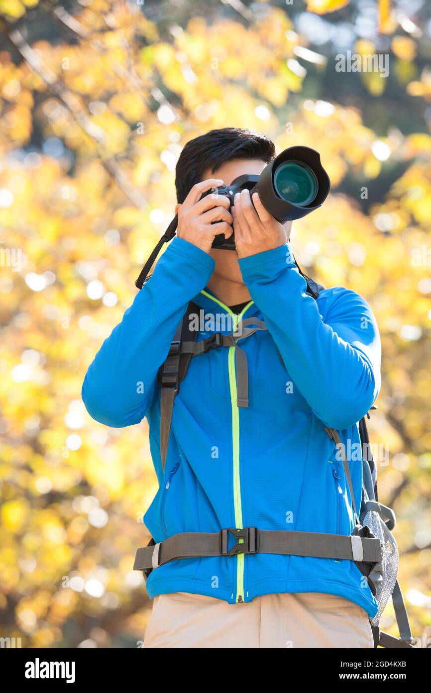Asian hiker face hi-res stock photography and images - Alamy