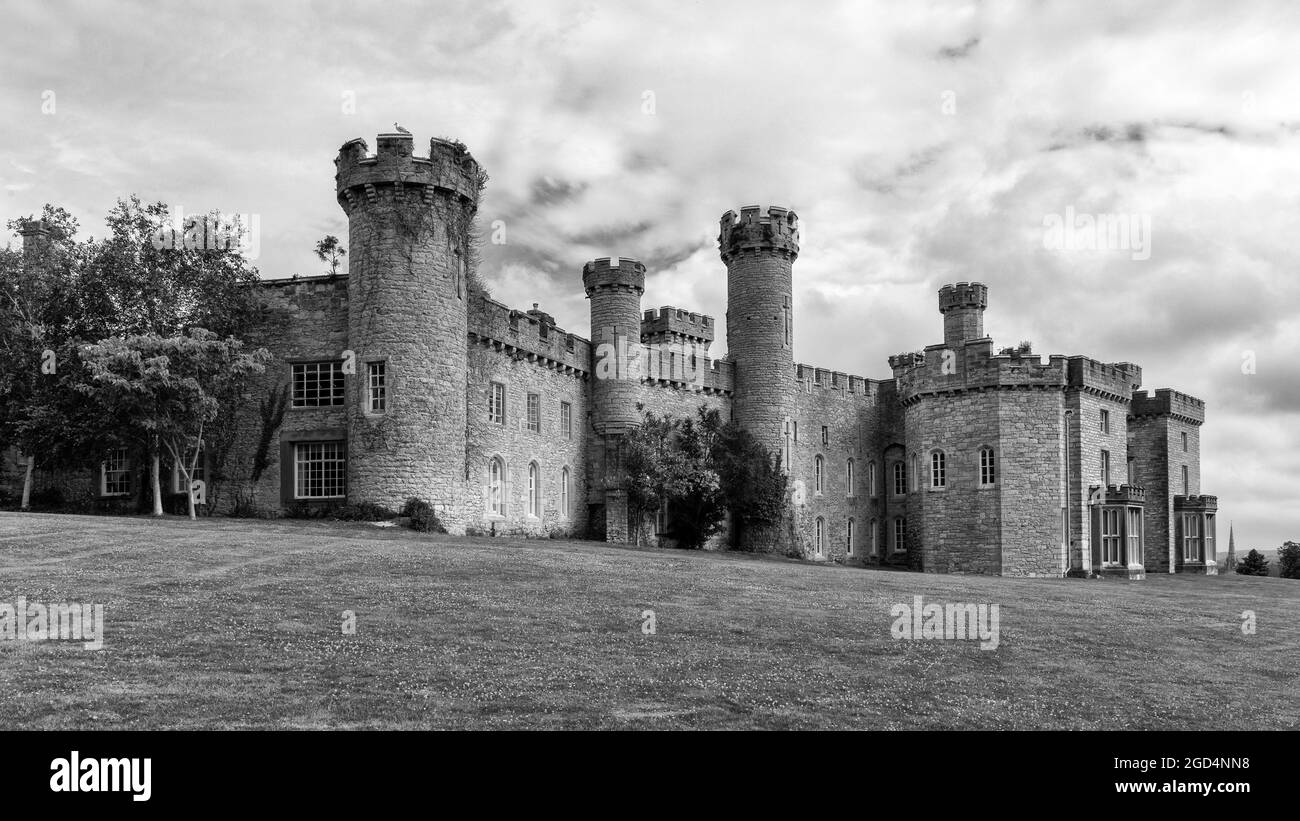 Bodelwyddan Castle in north Wales Stock Photo
