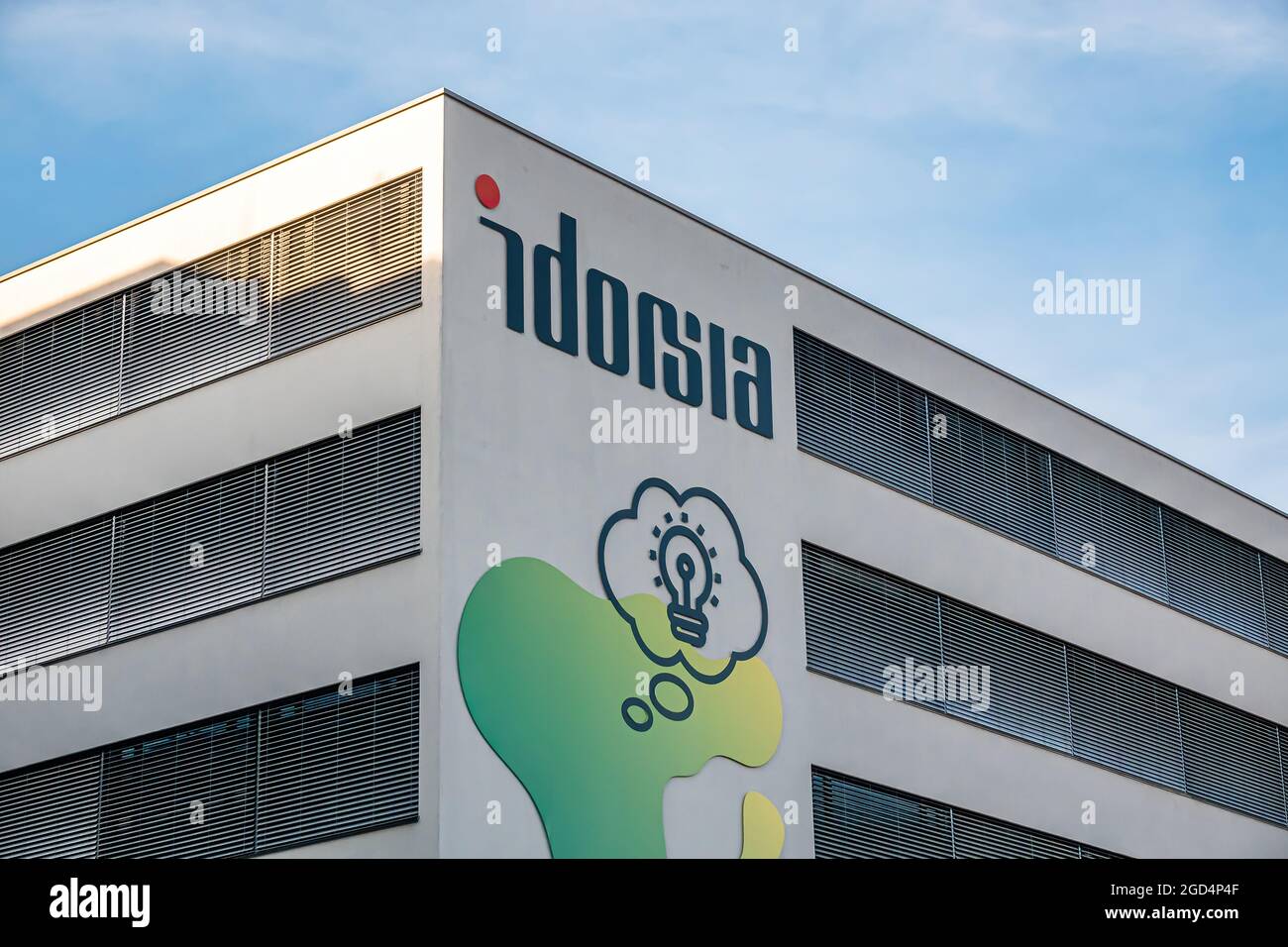 ALLSCHWIL, SWITZERLAND - MARCH 15, 2020: The purpose of Idorsia is to discover, develop and bring more, innovative medicines to patients. Headquarter Stock Photo