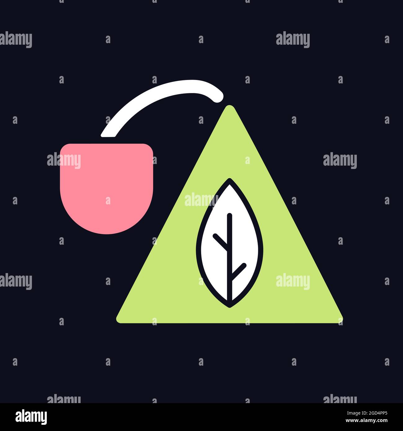 Sachet RGB color icon for dark theme Stock Vector