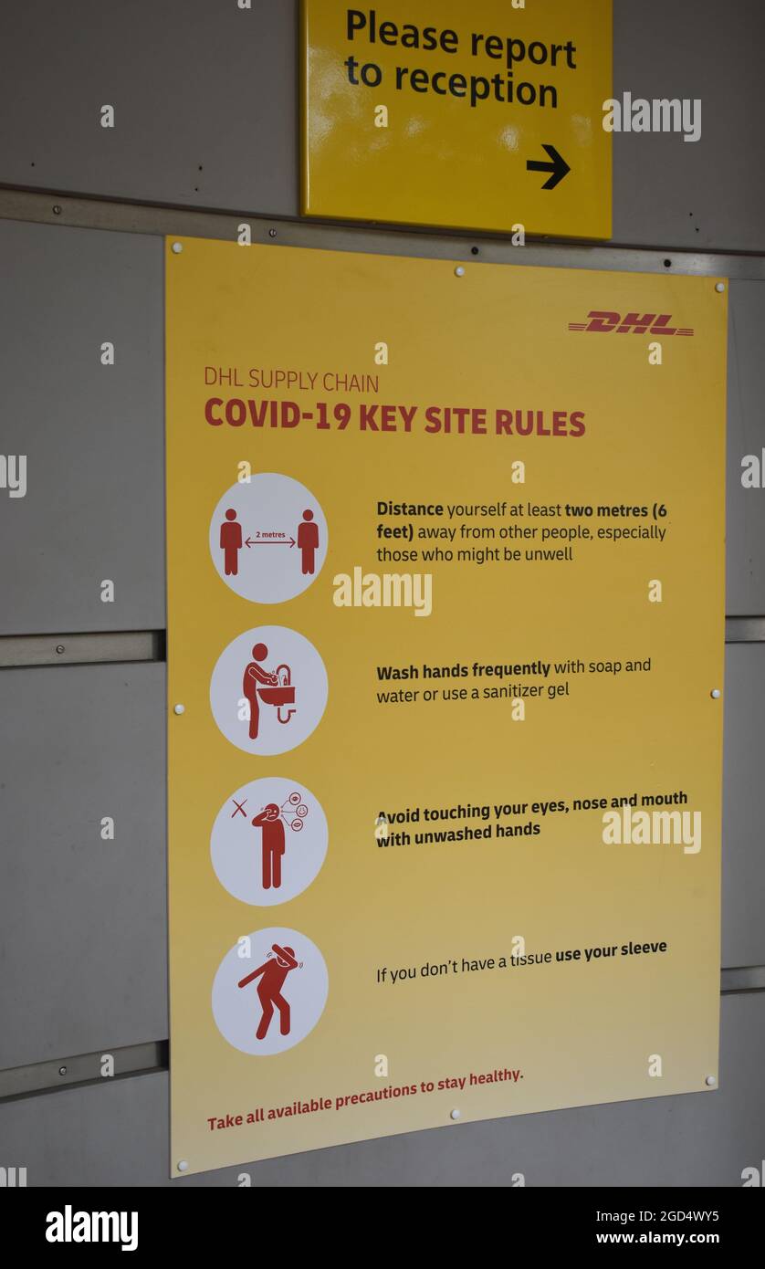 COVID-19 Site rules Stock Photo