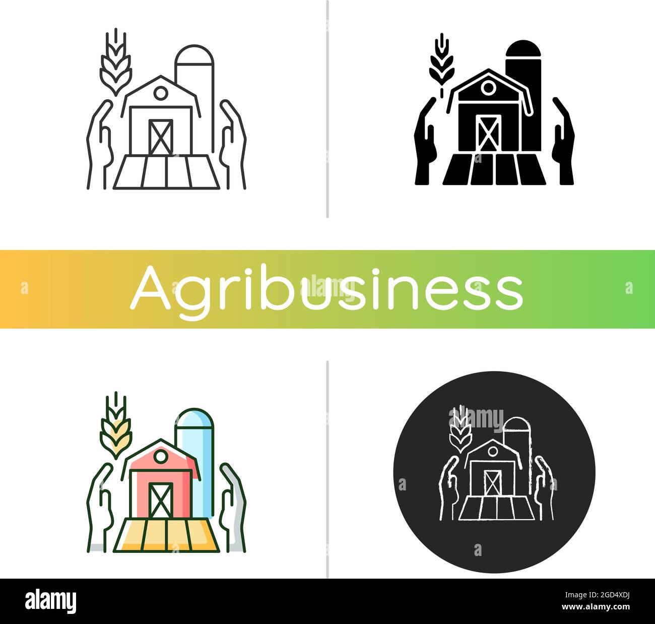 Farmers support icon Stock Vector