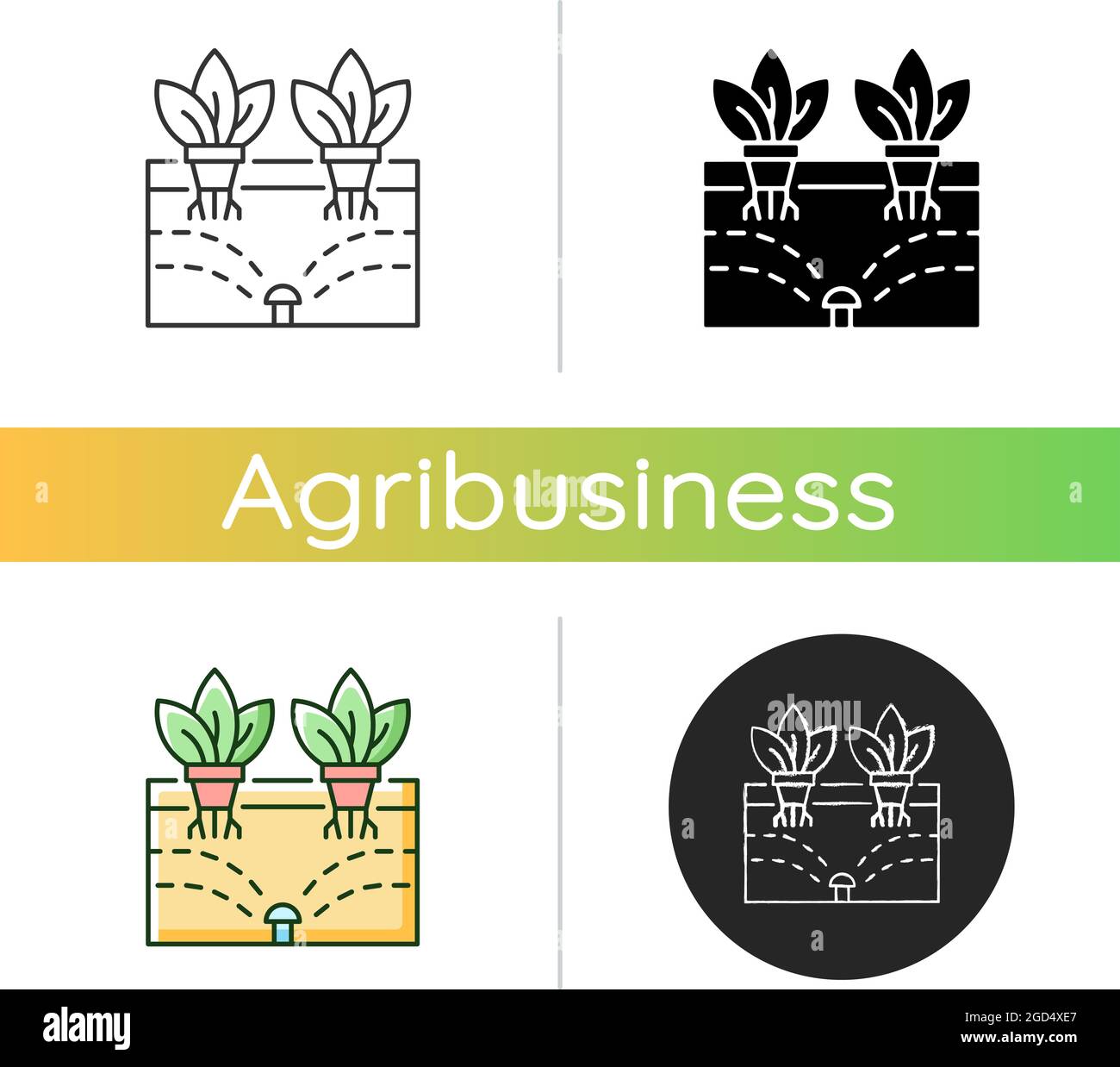 Aeroponics icon Stock Vector