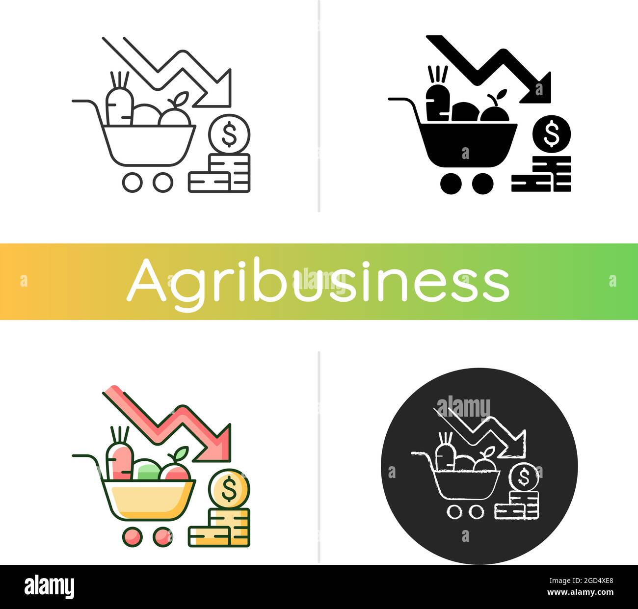 Marketing risks icon Stock Vector