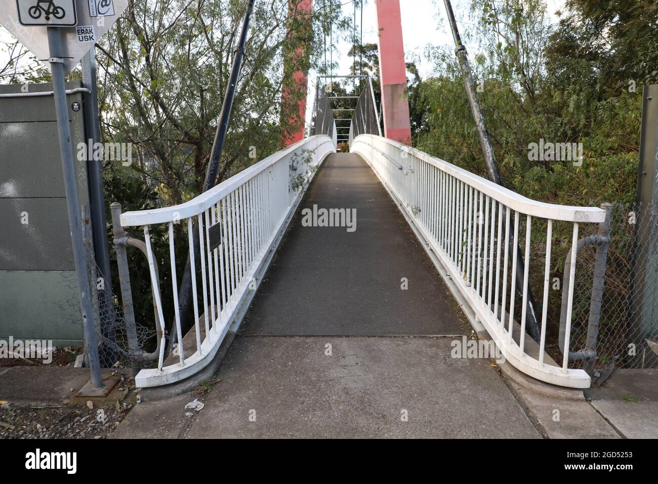 Footpath over the Western Motorway at Homebush connecting Park Road and