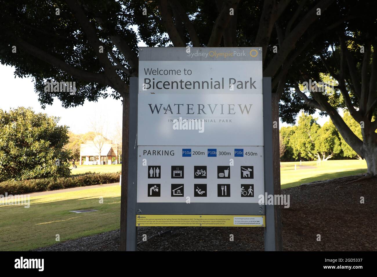 Waterview, Bicentennial Park, Sydney Olympic Park. Stock Photo