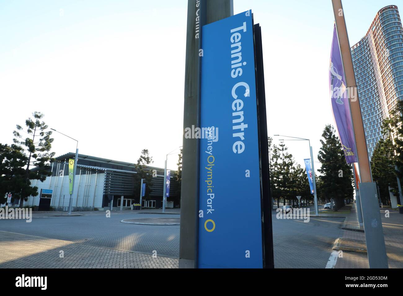 Tennis Centre at Sydney Olympic Park. Stock Photo