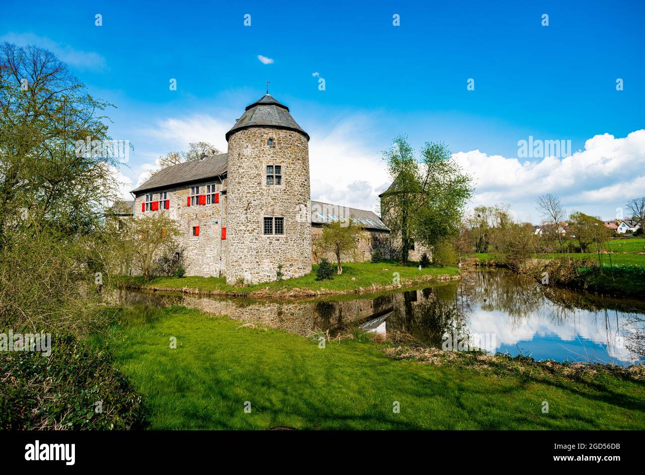 Medieval Water Castle Ratingen near Dusseldorf Germany Stock Photo Medieval Water Castle Ratingen near Dusseldorf Germany Stock Photo