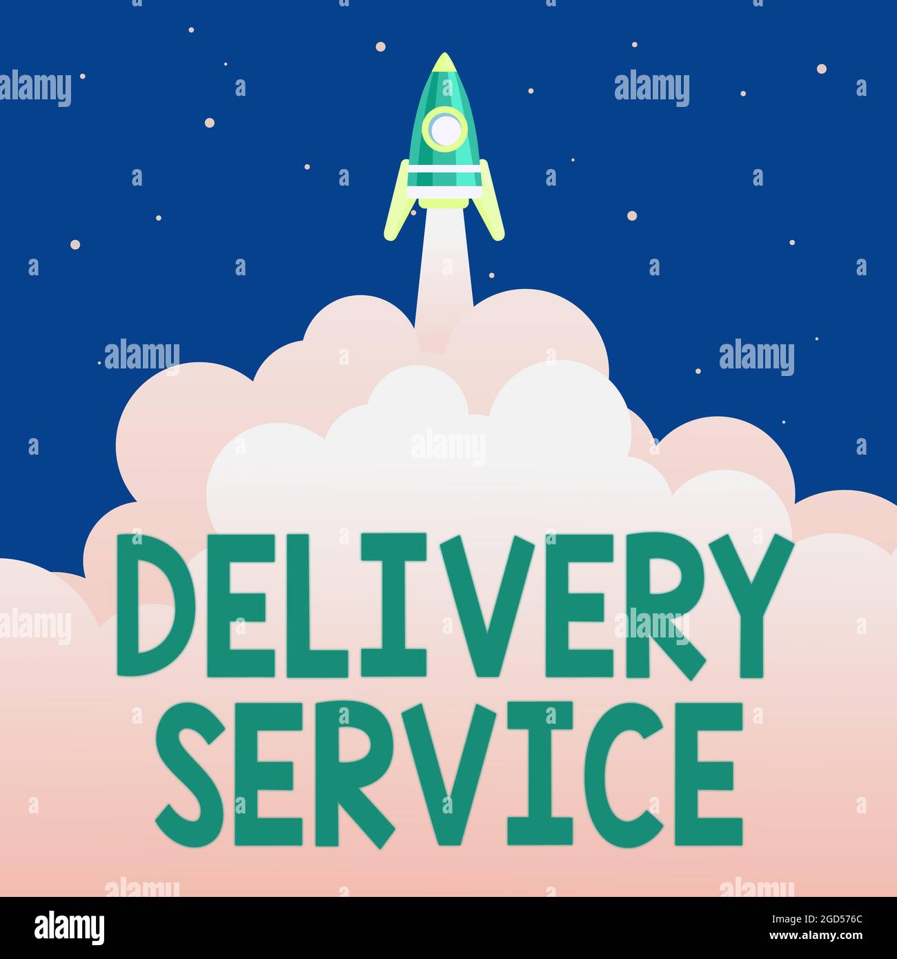 Text showing inspiration Delivery Service. Business approach the act of ...