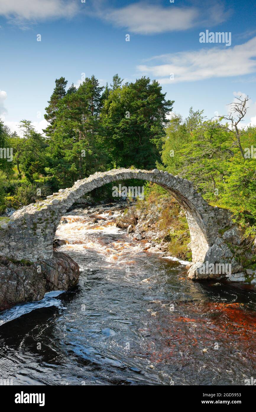 geography / travel, Great Britain, Scotland, Carrbridge with Dulnain river, Scotland, NO-EXCLUSIVE-USE FOR FOLDING-CARD-GREETING-CARD-POSTCARD-USE Stock Photo