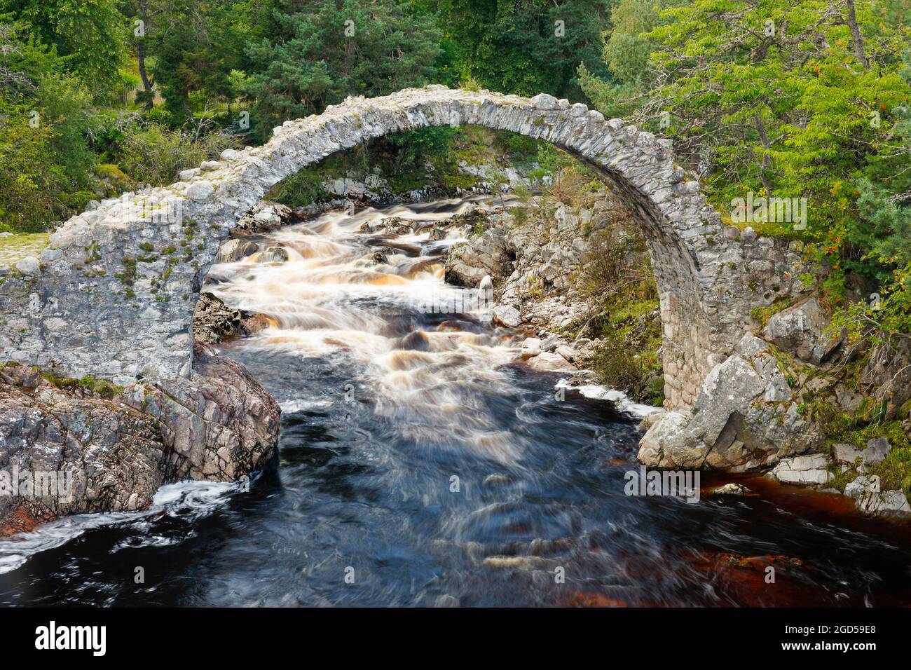 geography / travel, Great Britain, Scotland, Carrbridge with Dulnain river, Scotland, NO-EXCLUSIVE-USE FOR FOLDING-CARD-GREETING-CARD-POSTCARD-USE Stock Photo