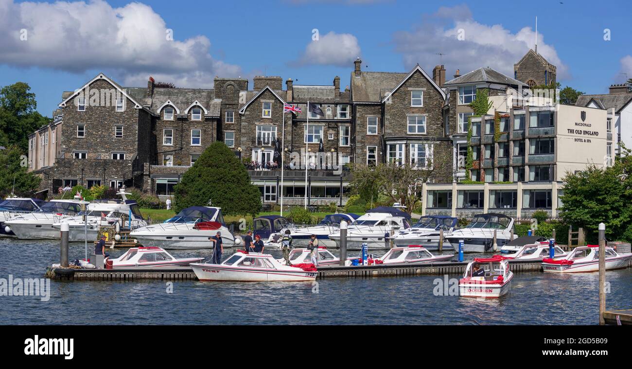 The Old England hotel and spa in Bowness on lake Windermere in the lake