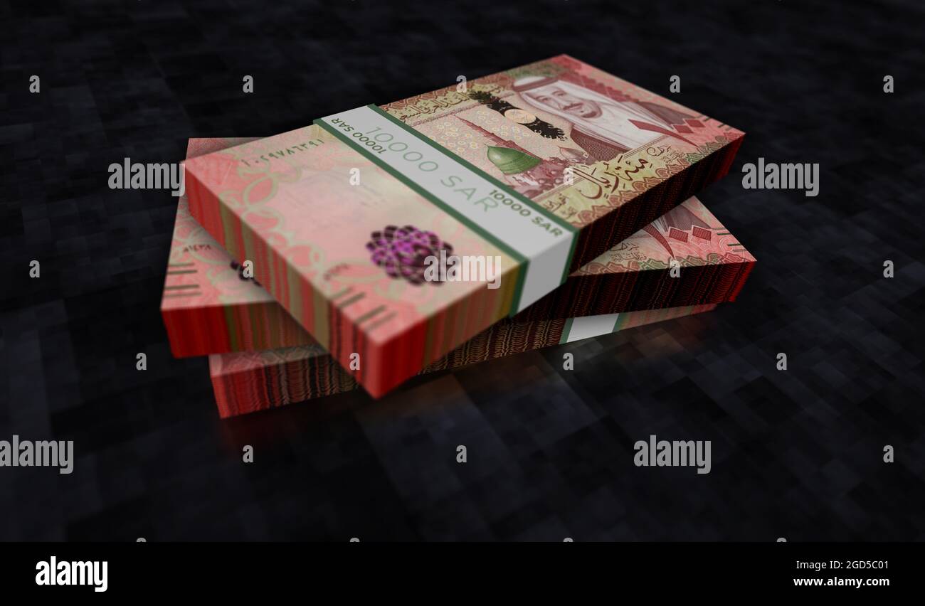 Saudi arabia riyal money pack hi-res stock photography and images - Alamy