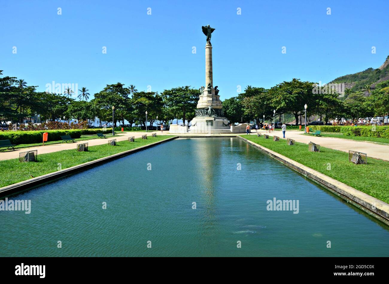 Landscape with panoramic view of Praça General Tibúrcio with the ...