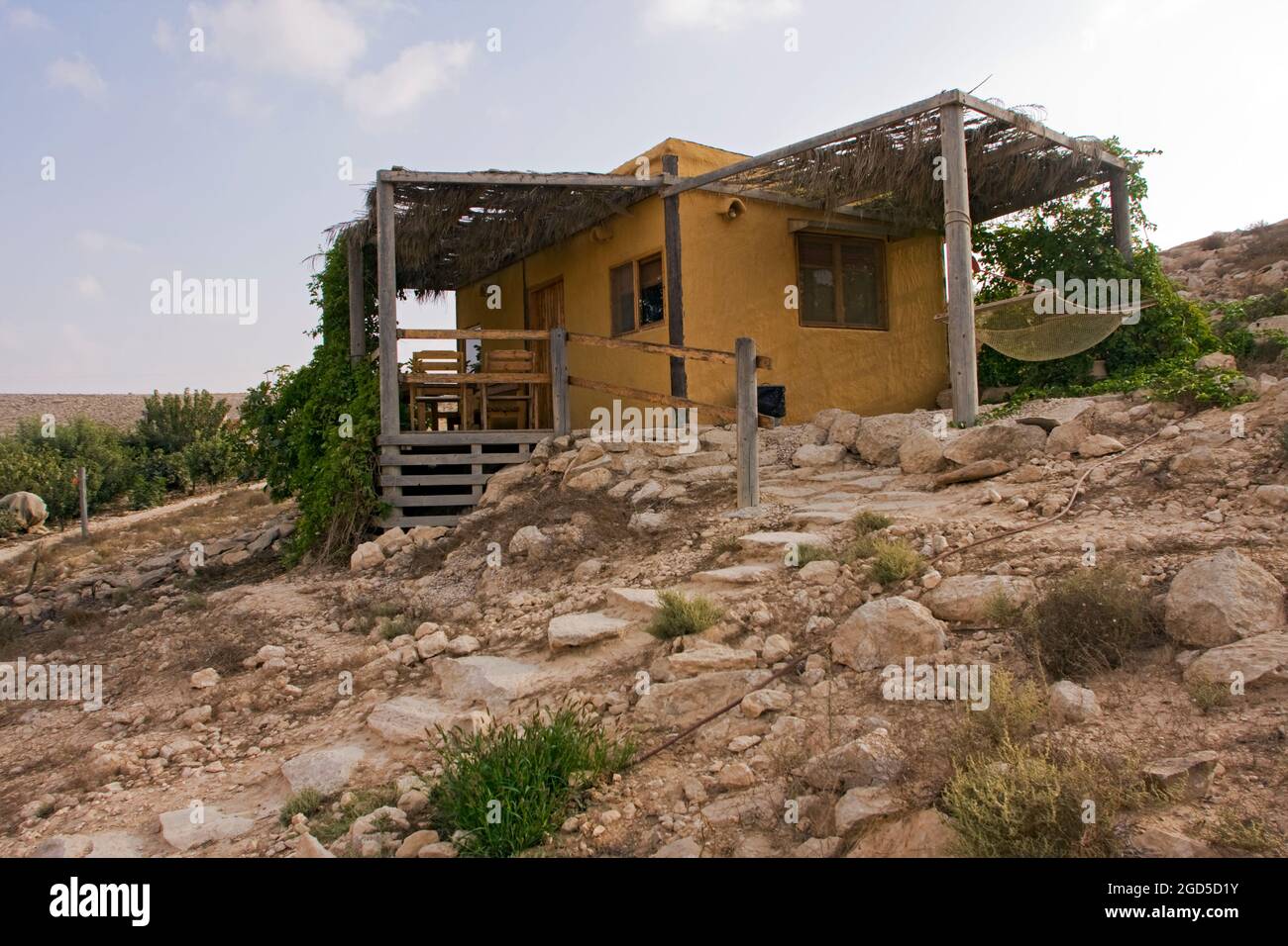 Solitary farm in the Negev Desert, Israel Stock Photo Alamy