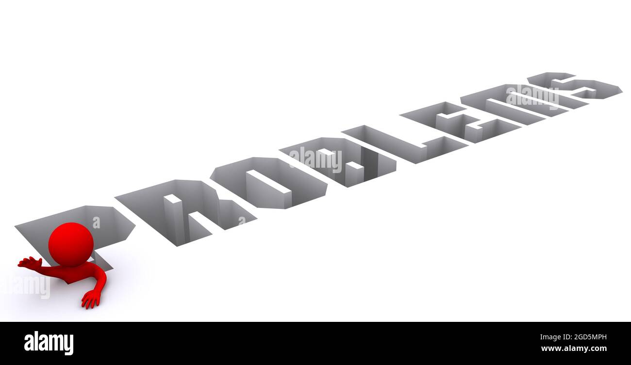 help needed in a default situation. Isolated Stock Photo - Alamy