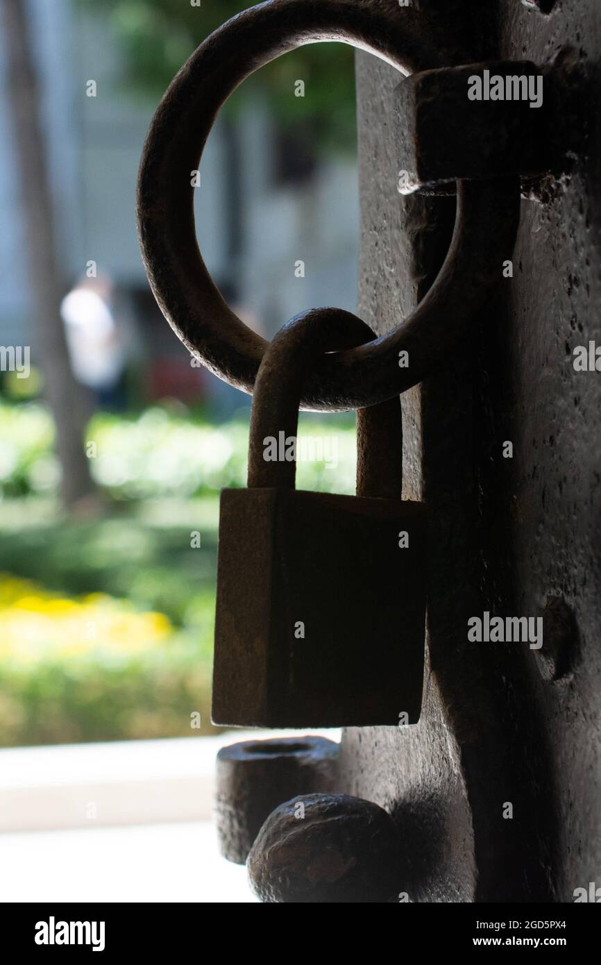 Vertical shot closed gate hi-res stock photography and images - Alamy
