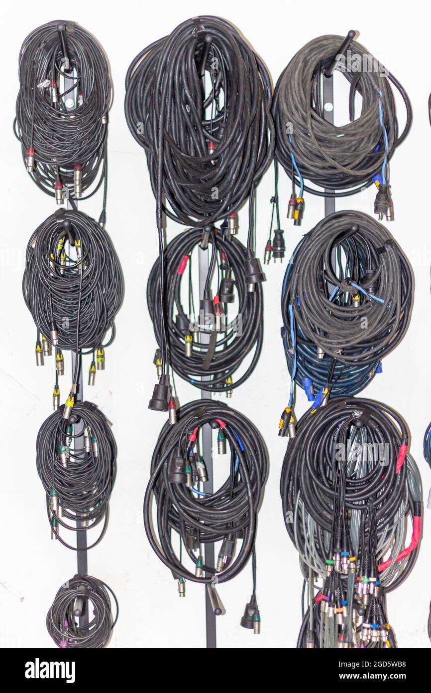 Connecting cables for electric musical instruments and amplifiers