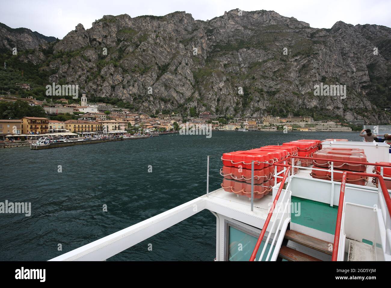 Limone Train A view of Limone from the Ferry Stock Photo - Alamy