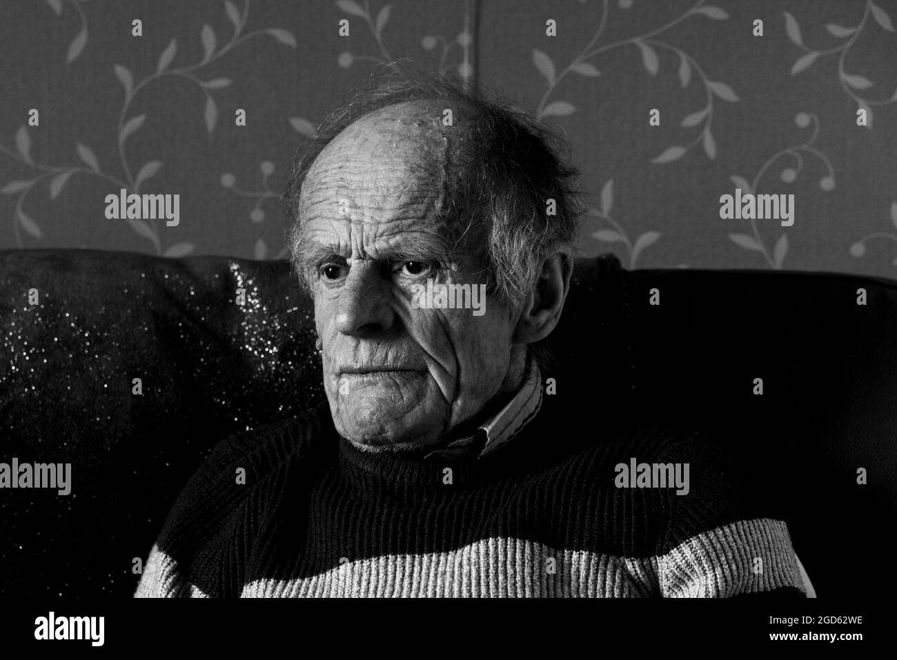 Old man reflections Black and White Stock Photos & Images - Alamy