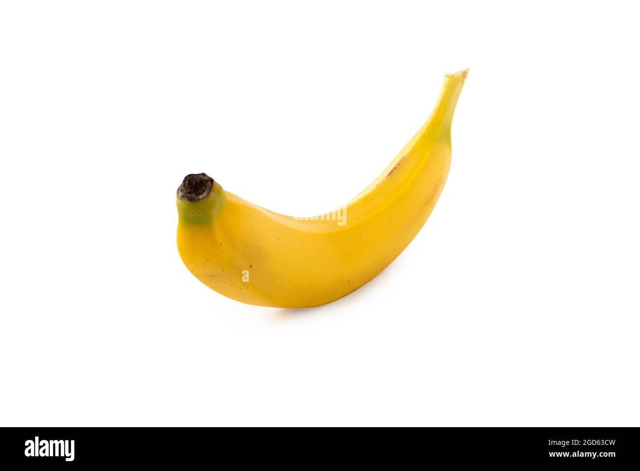 Banana, vertical position banana on white background Stock Photo Alamy