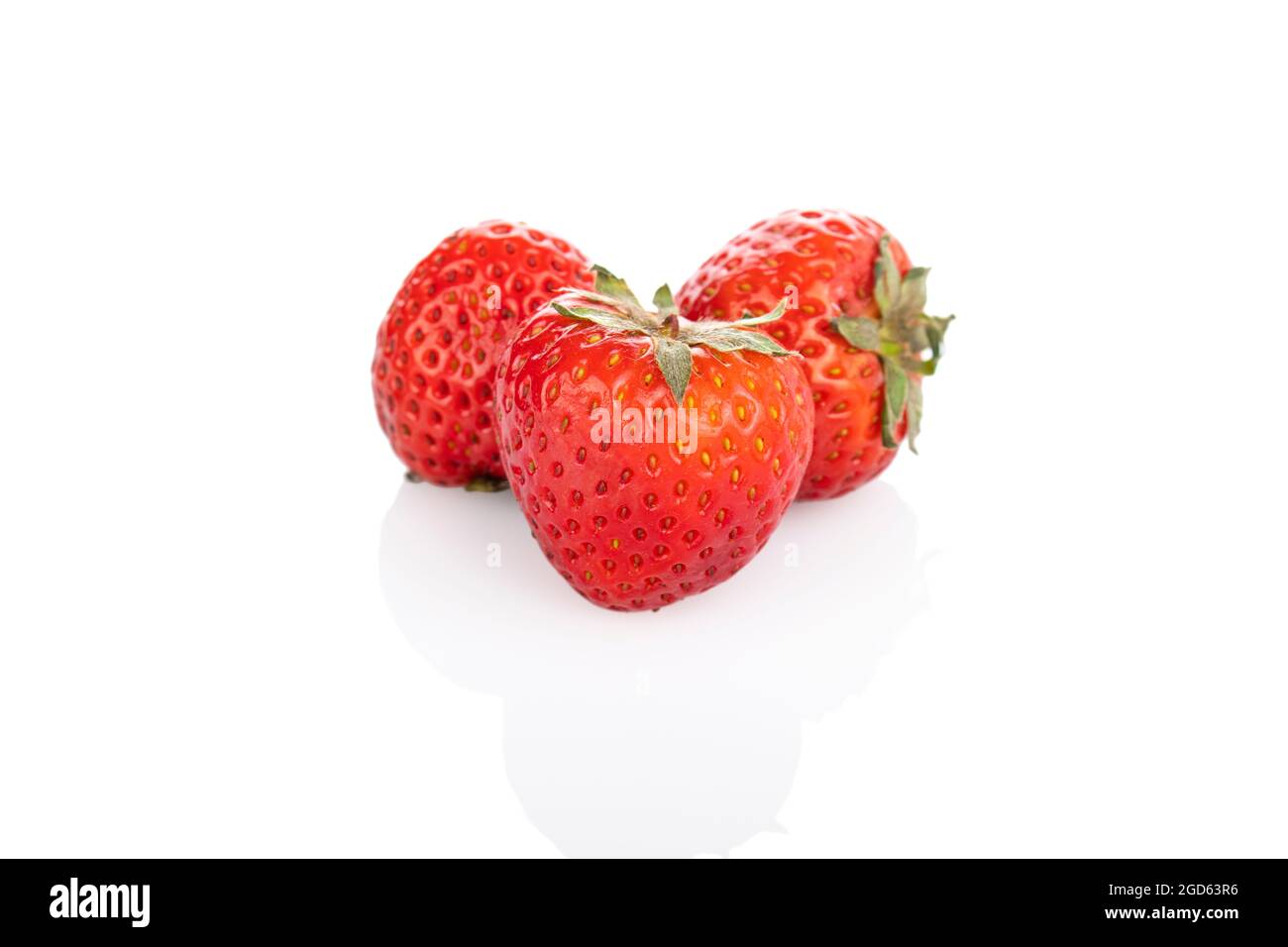 Strawberry. Strawberrys on a white background Stock Photo
