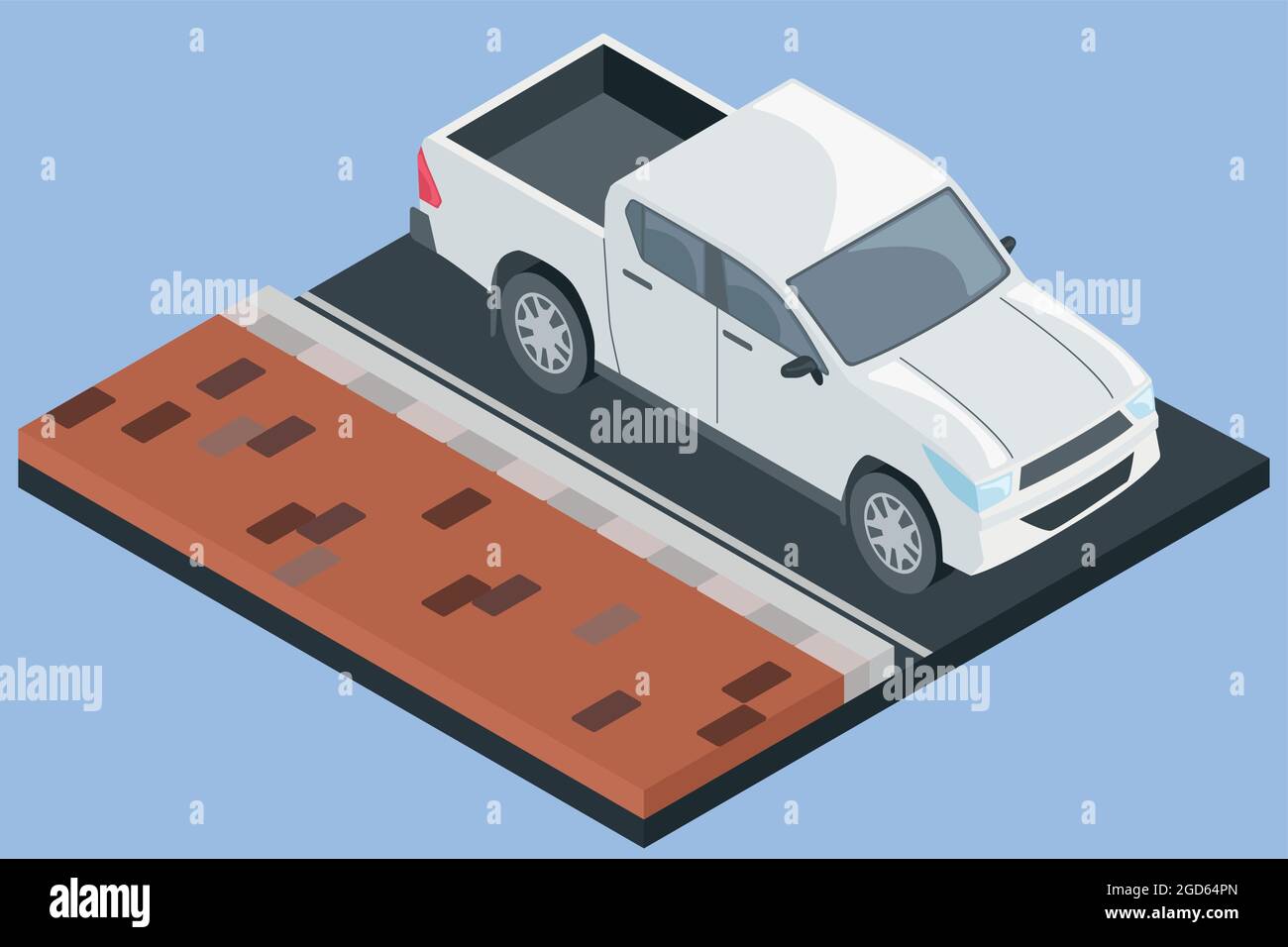 Isolated 3d isometric white car icon Stock Vector Image & Art - Alamy