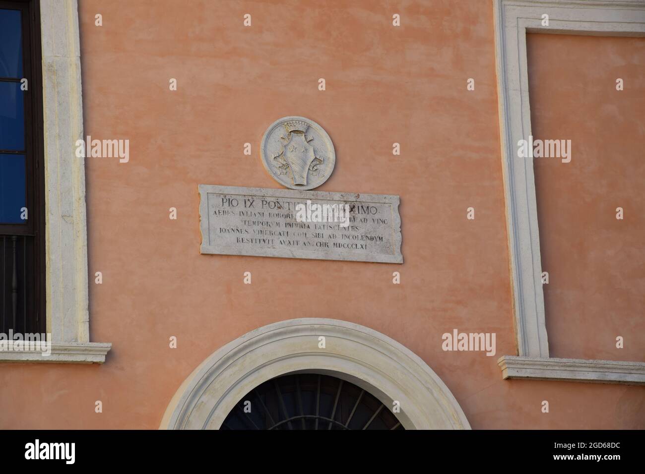 Piazza di San Pietro in Vincoli - Rome, Italy Stock Photo