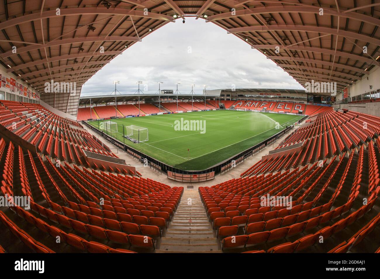 A general view of Bloomfield Road ahead of this evenings Carabao Cup game,  Blackpool v Middlesbrough Stock Photo