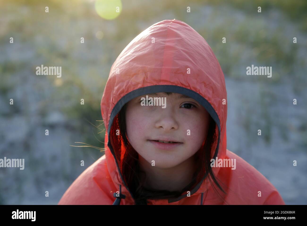 Portrait of little girl outside Stock Photo - Alamy